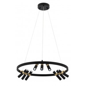 METAL and LED BLACK and ANTIQUE COLOR COATING CHANDELIER 60 CM DIAMETER LOAD: 90 CM